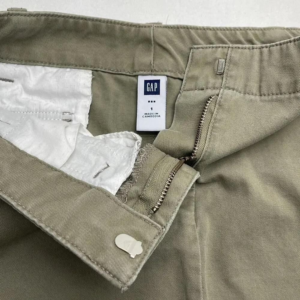 GAP Women’s 1 (JUNIORS) Green Cotton Mini Skirt